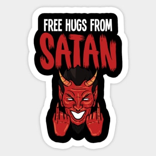 Satan Free Hugs - For the dark side Sticker